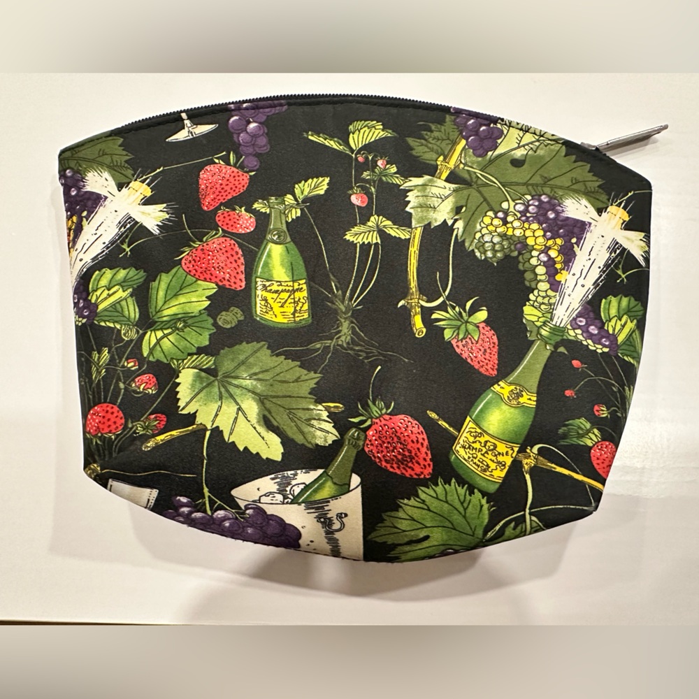 Colorful Fruit and Champagne Print Bag